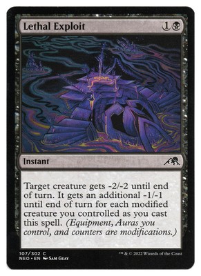 MTG Lethal Exploit | #107 Kamigawa: Neon Dynasty | English