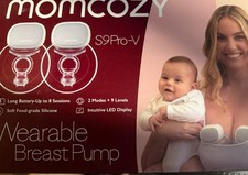 Momcozy S12 9-Levels Double Wearable Breast Pump - White
