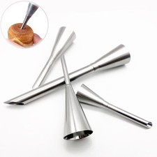 Pastry Syringe Cream Piping 4Pcs Cupcake Filling Tube Eclair Puff Nozzles