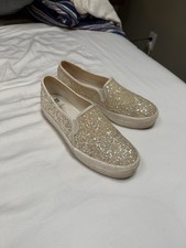 Keds Kate Spade New York Glitter Double Decker Slip-on Sneaker Women Size 9