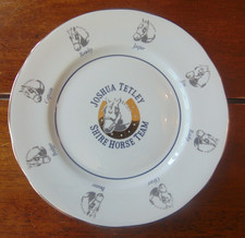 1970's Joshua Tetley Shire Horse Team Commemorative Ltd Ed Plate 670/2000