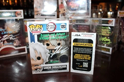 Funko Pop! Demon Slayer: Sanemi Shinazugawa #1253 Signed by Kaiji Tang JSA COA