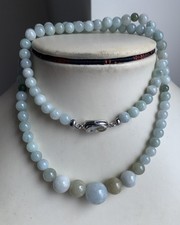 100 Natural Grade A Untreated Multi-Color Jadeite Jade Beads Necklace 21 J 011