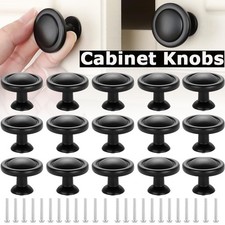 Lots Black Cabinet Knobs Handle Pulls Hardware Bedroom Kitchen Drawer Cupboard