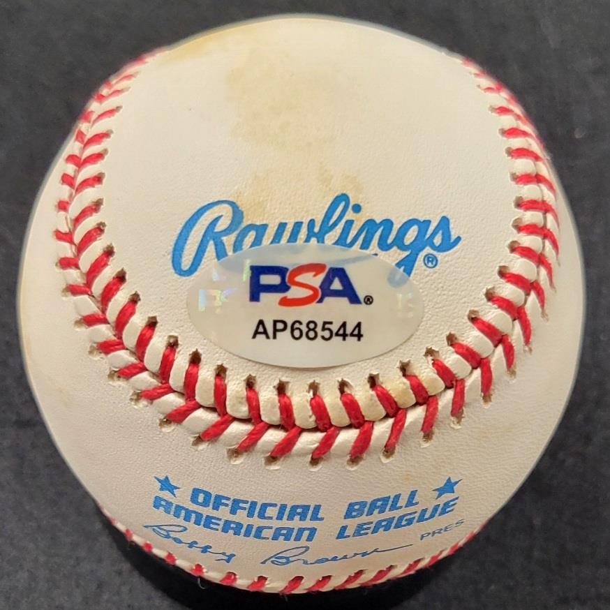 Frank Thomas signed American League AL Baseball autograph ~ PSA Sticker view 6