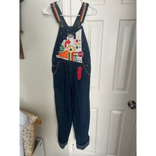Vintage OshKosh B'Gosh Custom Las Vegas Jazz Rainbow Denim Overalls USA Made