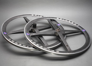 Spinergy RevX  8/9/10SPD Carbon Clincher Wheels 700c 90's Flat Bladed Rev X