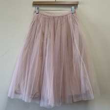 Jenny Yoo Blush Pink Tulle Midi Skirt Tea Length Size 4