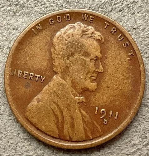 1911 D  Lincoln Wheat Cent - [F] Fine - Better Grade ~ B514