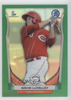 2014 Bowman Draft Chrome Green Refractor 37/150 Gavin LaValley #CDP115 4l3
