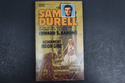 Assignment Moon Girl Edward S. Aarons 1967 Sam Durell GGA Thriller Fawcett Gold