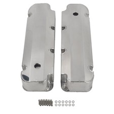 For Bbf Ford 429-460 Polished Fabricated Aluminum Valve Covers W Hole For Bbf Ford 429-460 Polished Fabricated Aluminum Valve Covers W Hole