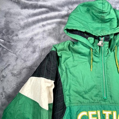 Vintage 90s Boston Celtics Puffer Jacket Mens Small Green Starter
