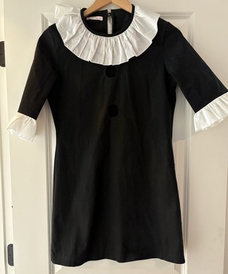 Vivetta Black Black White  Mini Dress - Size L