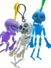 Halloween Esqueleto Tirar Cuerda Juguetes Mini Espeluznante Calavera Accesorios para Niños Fiesta Decoración