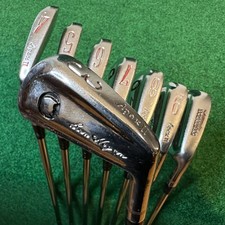 Vintage Ben Hogan Apex II Iron Set 3-E Black Cameo R Flex Steel Apex 3 RH Clubs