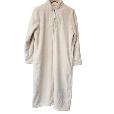 L.L. Bean Wicked Plush Full-Zip Robe Women's M Petite