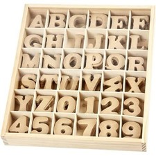 Creativ 4 cm Letters and Numbers Mdf 288 Assorted