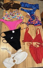 Bikini Swimsuits Women  s XS, S, M Lot Of 11 String Halter Spaghetti Strap