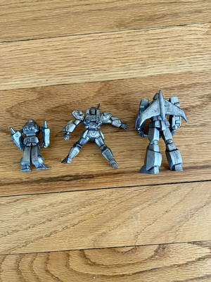 Transformers SCF Act 6 Pewter PVC Figure Takara Lot Of 3