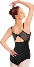 Women Dance Camisole Leotards,Adjustable Straps,Front Breast Lining,Mesh Holl...