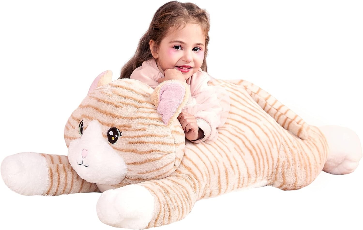Large Cat Stuffed Animal Plush Toy,Giant Kitten Cute Jumbo Soft Toys,Huge Big