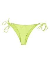 Revel Rey Women's Victoria Bikini Swim Bottom Separates Swimsuit (L, Lime Snake)