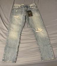 New LEVI'S Women's 501 Skinny Distressed Button Fly High Rise Jeans Size 28x28