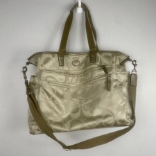 Coach Signature Convertible Nylon Diaper Bag Baby Tote Large F77577 Monogram