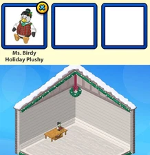 2014 Webkinz Classic CHRISTMAS COUNTDOWN Prize: Ms. Birdy Holiday Plushy
