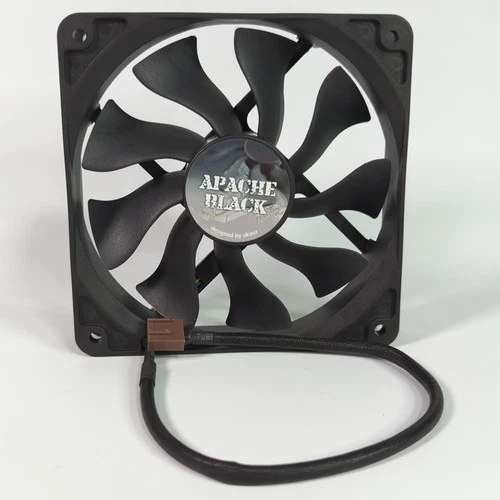 Akasa Apache Black 120mm Case Fan DFS122512L 4-Pin PWM 12V Brushless HD Bearing