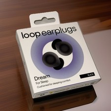Loop Dream Earplugs for Sleep Black Noise Reduction- Silicone Foam- Nib