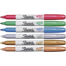 Sharpie Metallic Markers Fine 6/ST Assorted 2029678