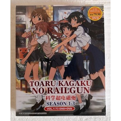 A Certain Scientific Railgun Toaru Kagaku no Season 1~3 + OVA Anime DVD Englisch