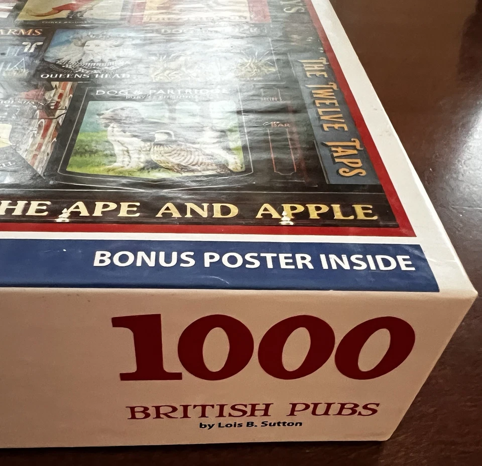 White Mountain jigsaw puzzle British pubs 1000 large size pieces complete - Image 4 of 4