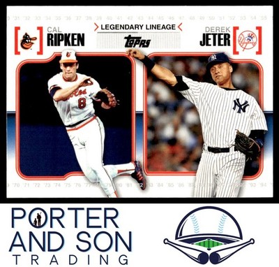 Cal Ripken Jr. / Derek Jeter Legendary Lineage 2010 Topps #LL17 Baseball Card