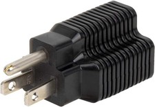 4-in-1 15 Amp to 20 Amp AC Plug Adapter Nema 5-15P to 5-20R/6-15R/6-20R