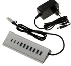 Hub multiprise USB3  aluminium 10 Ports (USB 3.0 5GB) avec alimentation 12V 3A 7