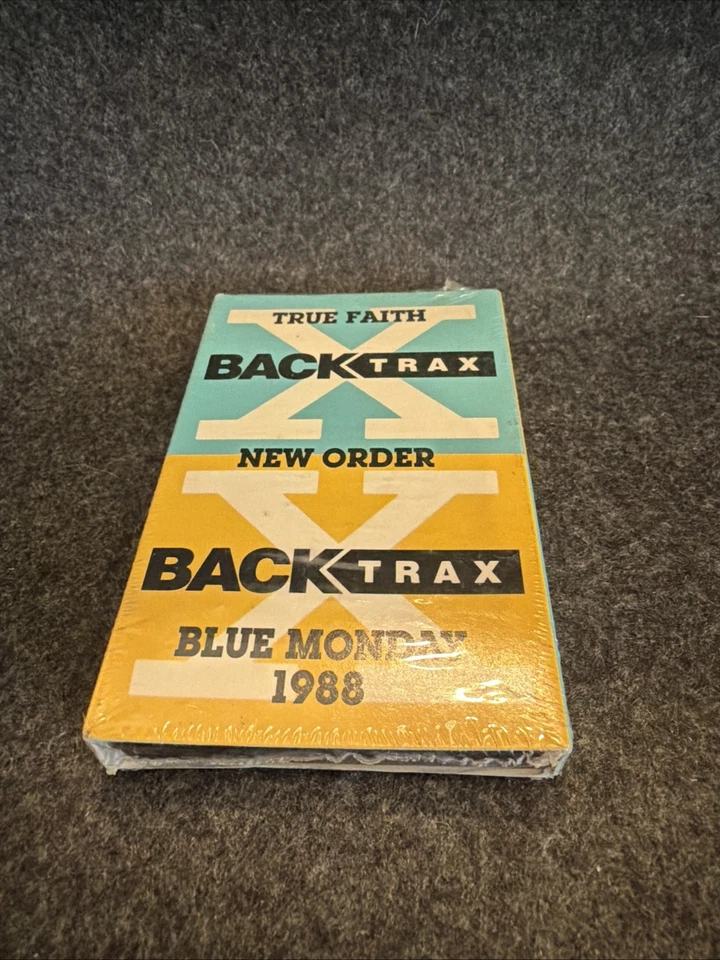 New Order - True Faith Blue Monday 1988 Single Cassette Blue/Yellow Backtrax New - Image 3 of 4