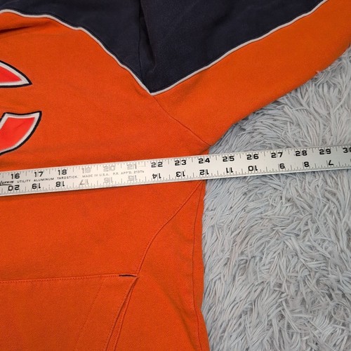 Vintage Chicago Bears Sweatshirt Mens M Hoodie NFL Football Reebok Pocket - Picture 3 of 11