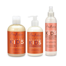 SheaMoisture Kids Mango & Carrot Shampoo Conditioner Detangler Hair Set