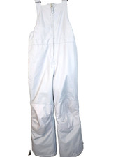 Lands End Youth Snow Bib 10 Grey Expedition Iron Knee Ski Winter Overalls