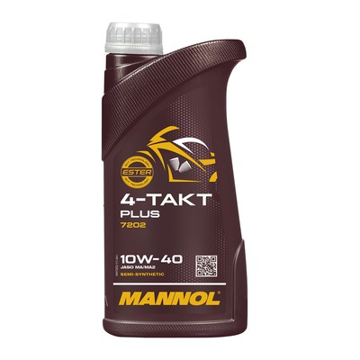 1 Liter MANNOL 10W-40 4-Takt Plus Motorradöl JASO MA2