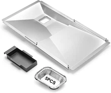 Adjustable Grease Tray, Drip Pan with Catch Pan Fits Nexgrill, Charbroil, Dyna G