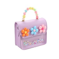 Girls Toddler Purse Flower Kids Little 5.1 x 2 x 4.7 inches, Purple