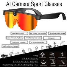 Ultra Smart 4K AI Glasses Camera Translator Music Video Game Play Gift