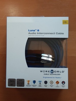 WIREWORLD LUNA 8 - 3 METER AUDIO VERBINDUNGSKABEL 3M