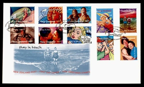 DR WHO 1998 NEW ZEALAND FDC GREETINGS COMBO M79759