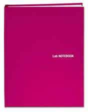 BookFactory Pink Lab Notebook/100 Page Sewn Laboratory Notebook - Professiona...