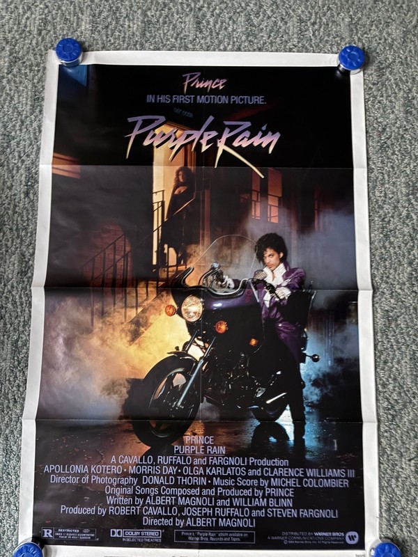 PURPLE RAIN NSS 840090 ORIGINAL PRINCE ROCK MUSIC MOVIE POSTER 1984
